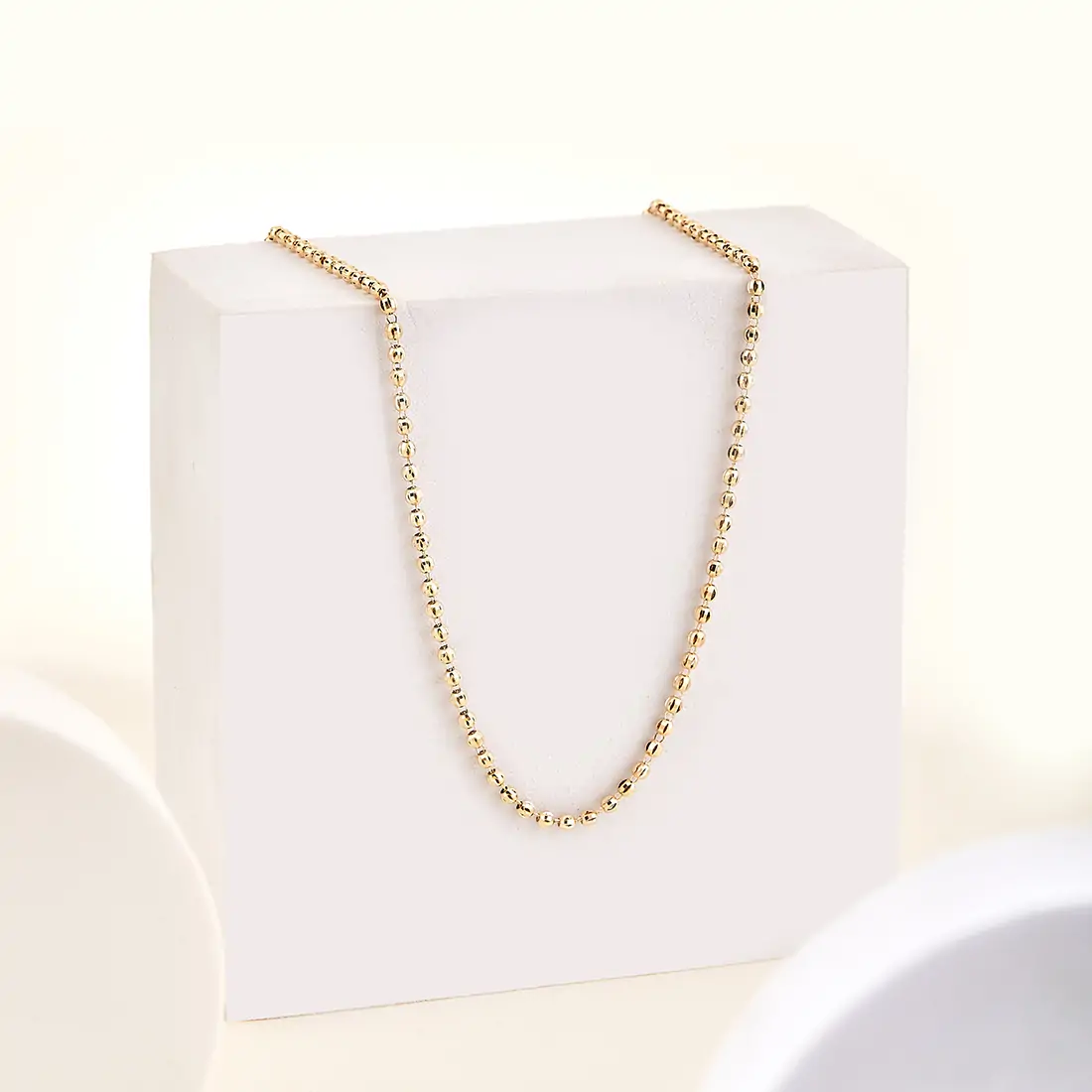 18K yellow necklace 45cm 5g